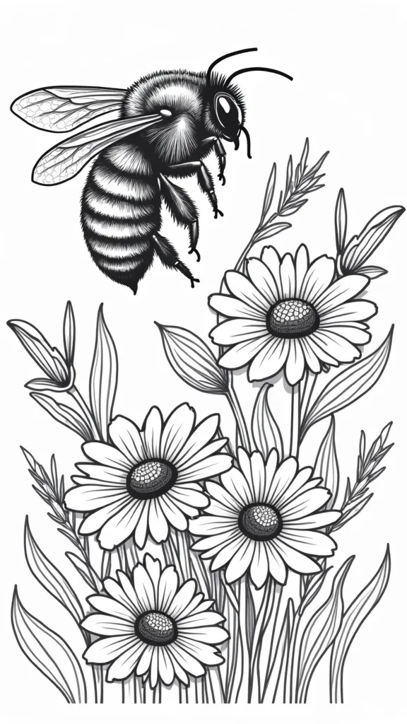 bumblebee printable coloring pages